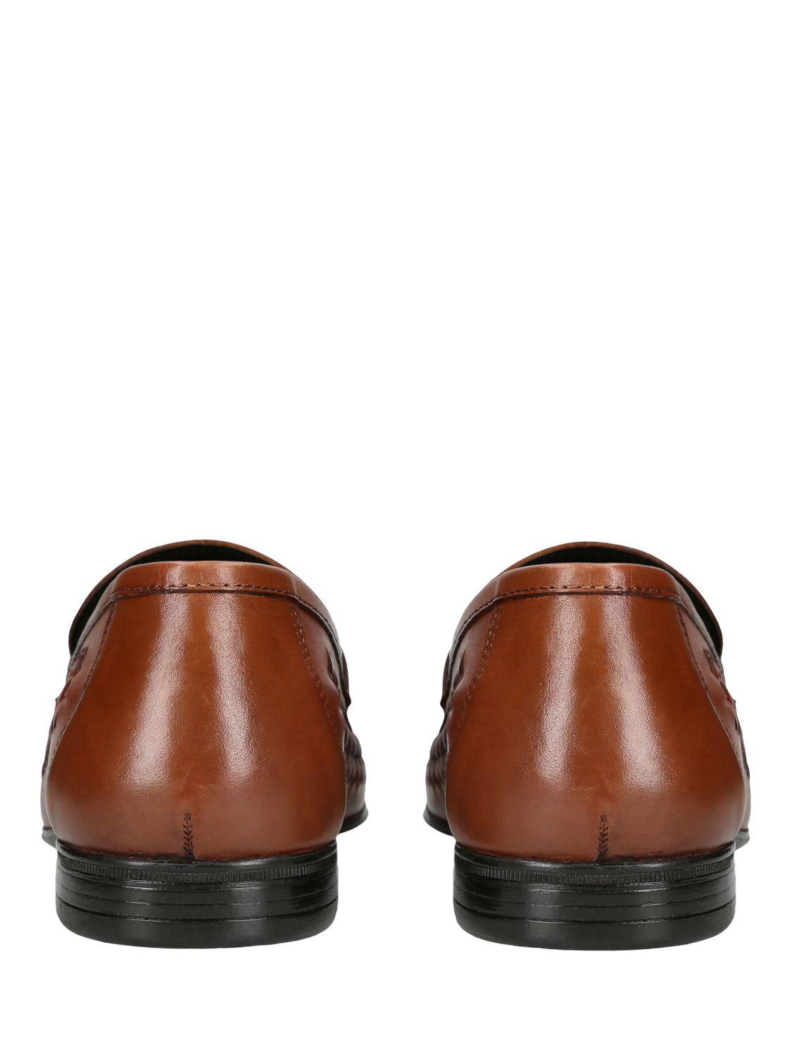 Product image 4 of 5, which shows KG Kurt Geiger Fraser Leather Weave Slip-On Loafers, Brown Tan, 7