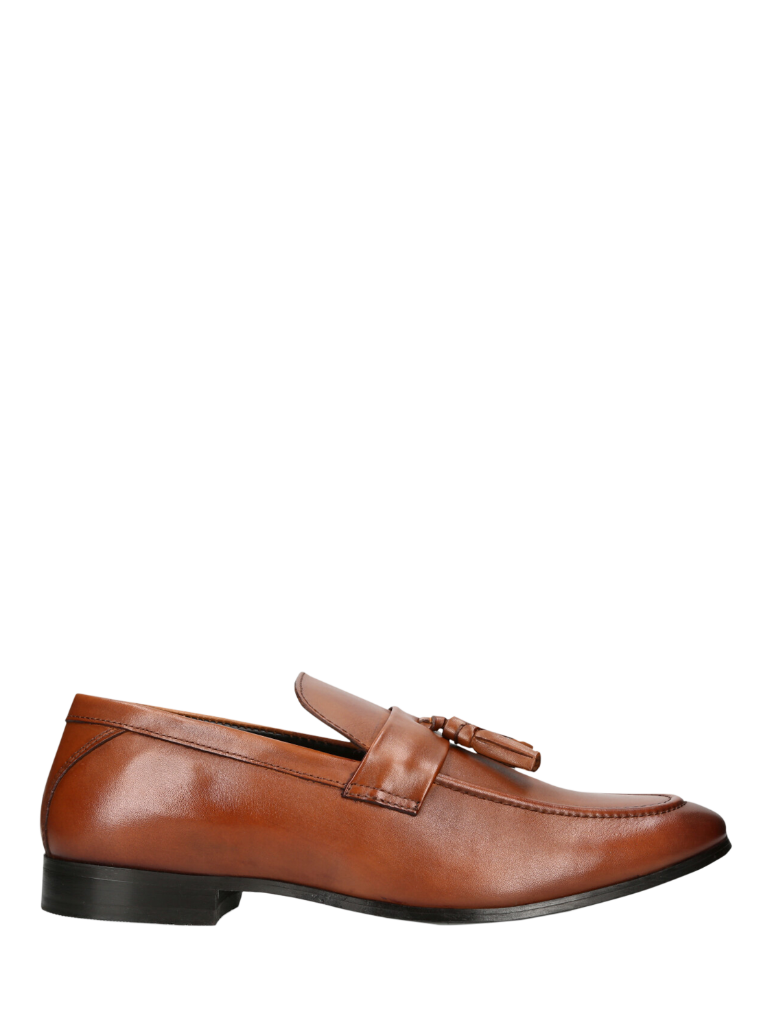KG Kurt Geiger Charlie Tassel Leather Loafers, Brown Tan