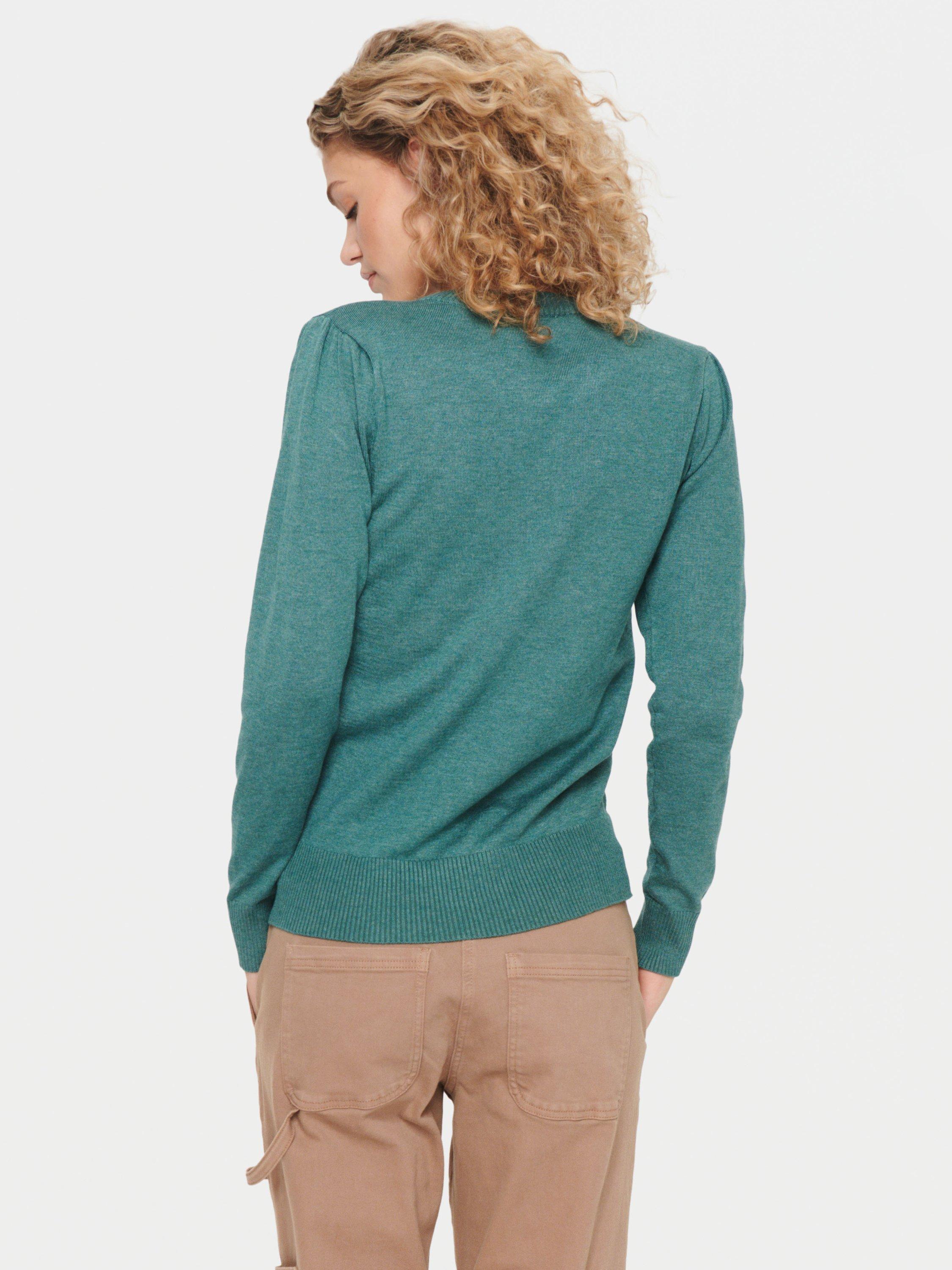 Product image 2 of 2, which shows Saint Tropez Mila Long Sleeve Pullover Jumper, Green, XS