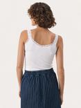 Part Two JelonaPW Slim Fit Lace Trim V-Neck Vest Top