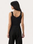 Part Two JelonaPW Lace Trim Slim Fit Mixed Blend Vest Top