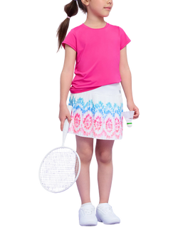 Hatley Kids' Sunburst Pleated Skort, White, White