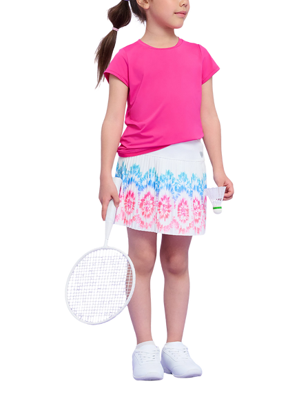 Hatley Kids' Sunburst Pleated Skort, White, White