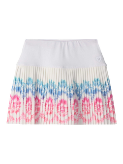 Hatley Kids' Sunburst Pleated Skort, White - view 2, White