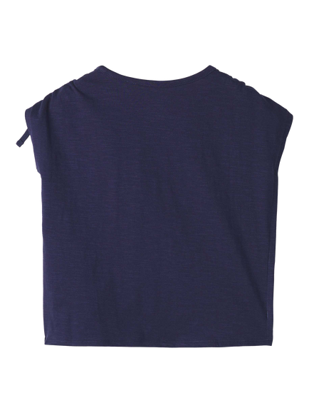 Hatley Kids'  Pop Corn Cinched Shoulder Top, Patriot Blue - view 2, Patriot Blue