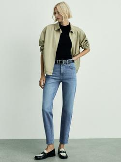 Mango New Mom Jeans - view 2, Open Blue