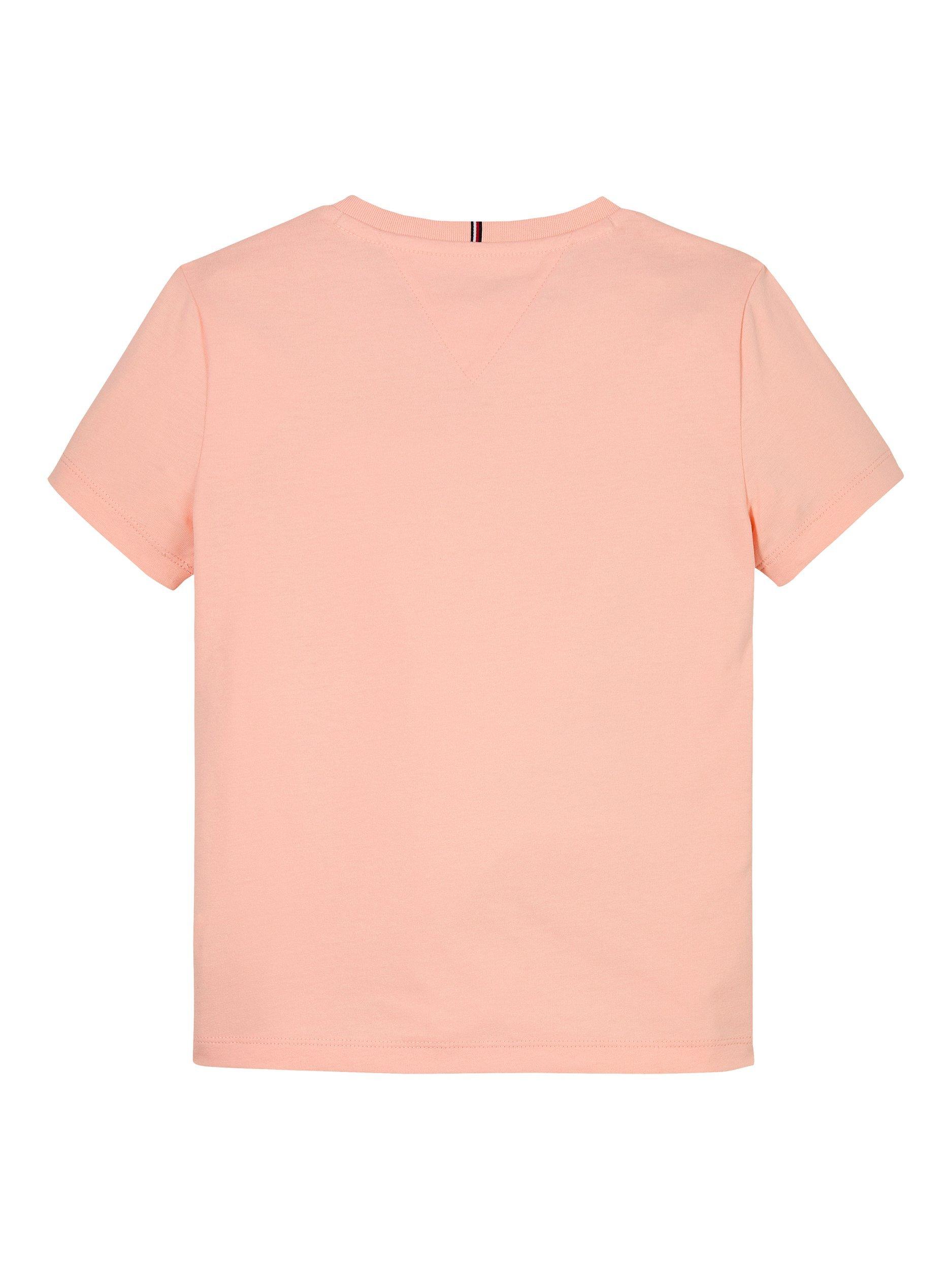 Product image 6 of 6, which shows Tommy Hilfiger Kids' Varsity T-Shirt, Coral, 5 years