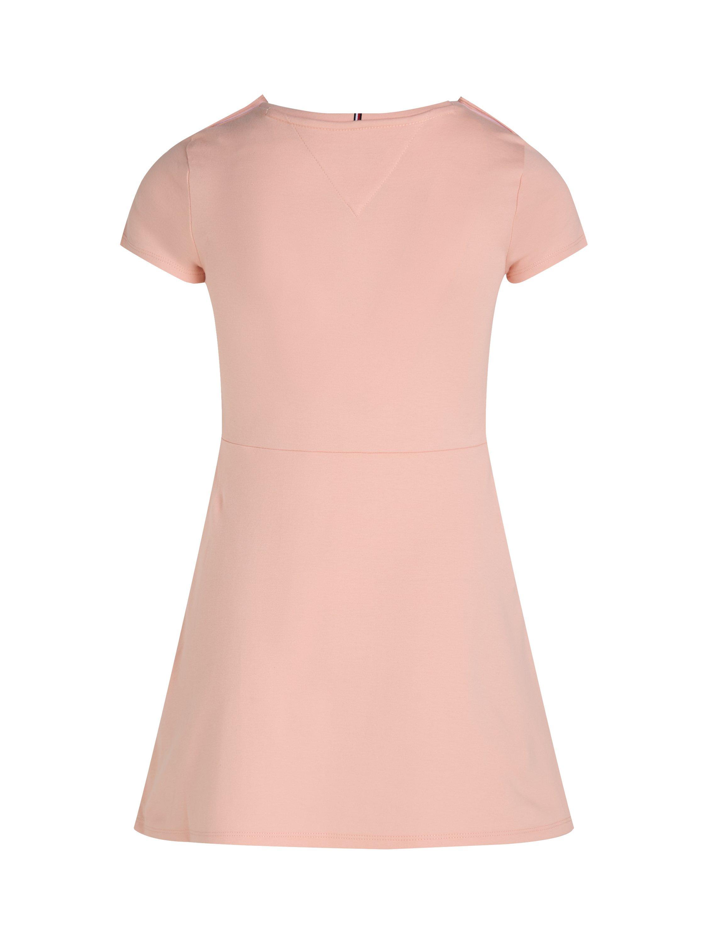 Product image 3 of 3, which shows Tommy Hilfiger Kids' Adaptive Collection Cotton Flared Dress, Coral Ice, 6 years