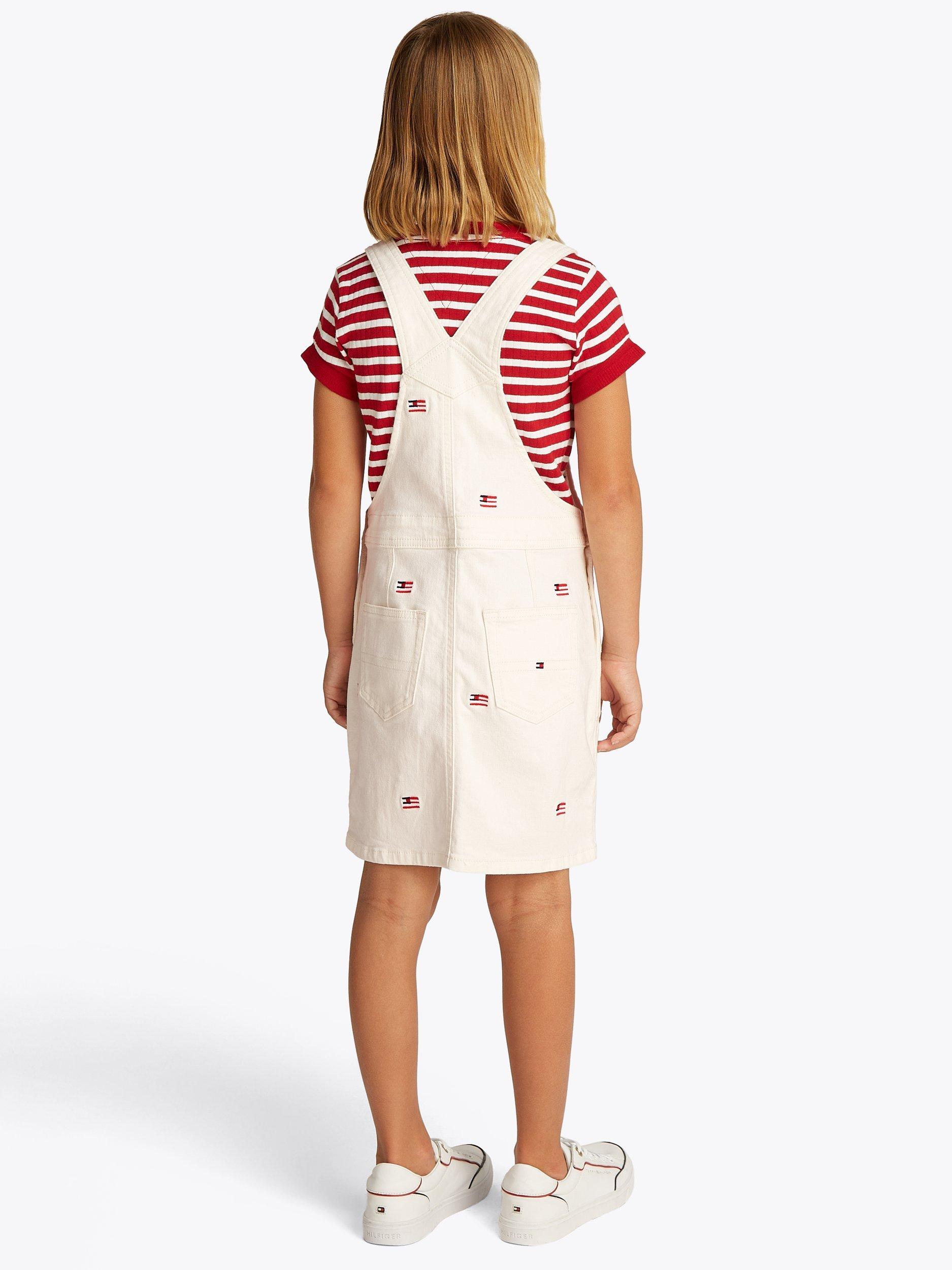 Product image 2 of 7, which shows Tommy Hilfiger Kids' Dungaree Dress, Critter, 8 years