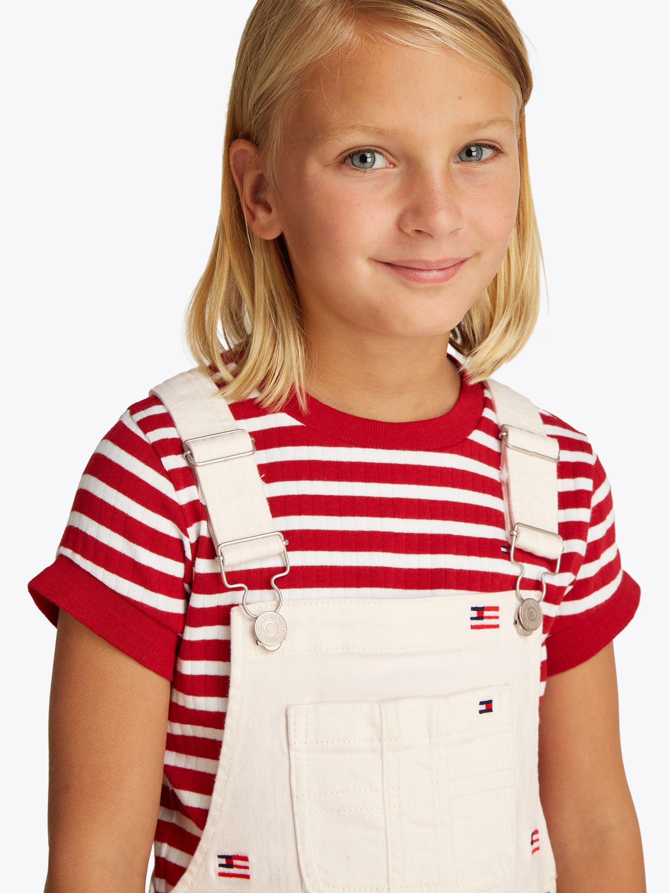 Product image 3 of 7, which shows Tommy Hilfiger Kids' Dungaree Dress, Critter, 8 years