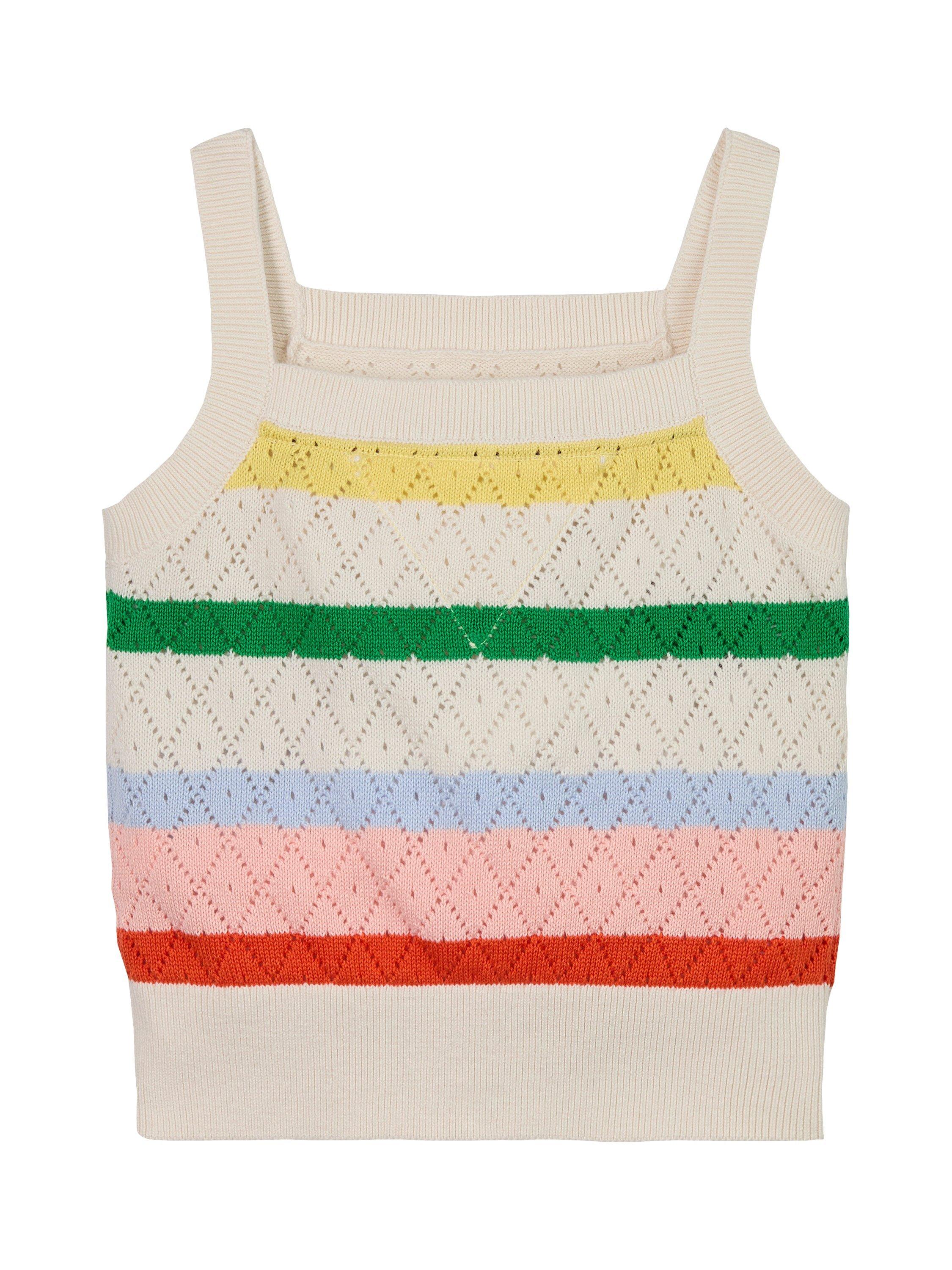 Product image 6 of 6, which shows Tommy Hilfiger Kids' Stripe Crochet Tank Top, Multi, 3 years