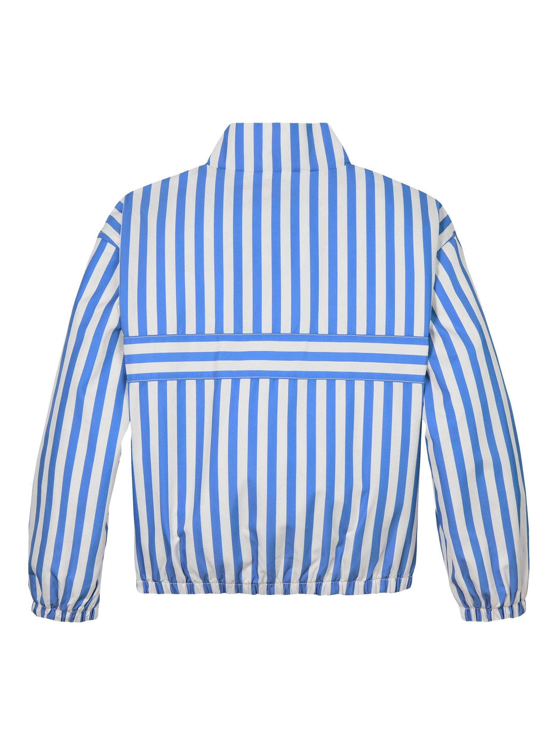 Product image 5 of 7, which shows Tommy Hilfiger Kids' Striped Windbreaker Jacket, Blue Spell Stripes, 4 years