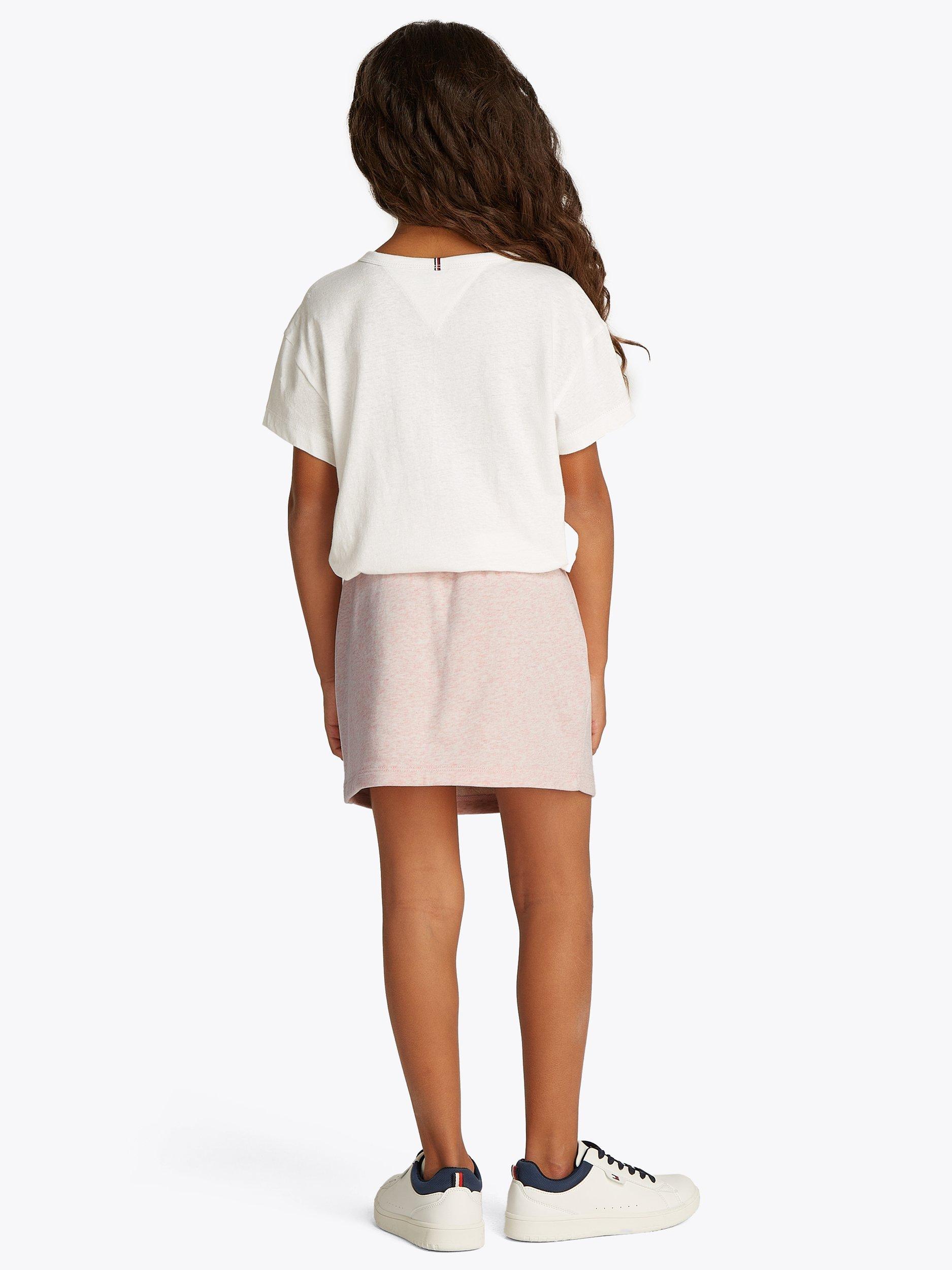 Product image 2 of 7, which shows Tommy Hilfiger Kids' Pleated Terry Skirt, Coral Ice Heather, 3 years