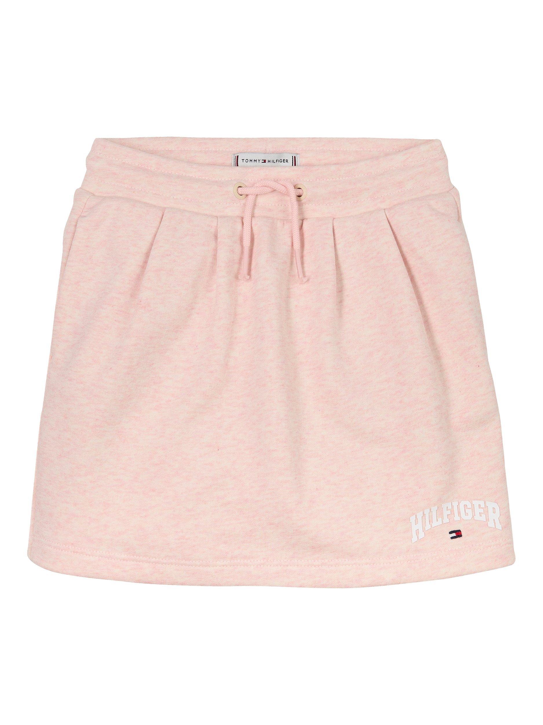 Product image 4 of 7, which shows Tommy Hilfiger Kids' Pleated Terry Skirt, Coral Ice Heather, 3 years