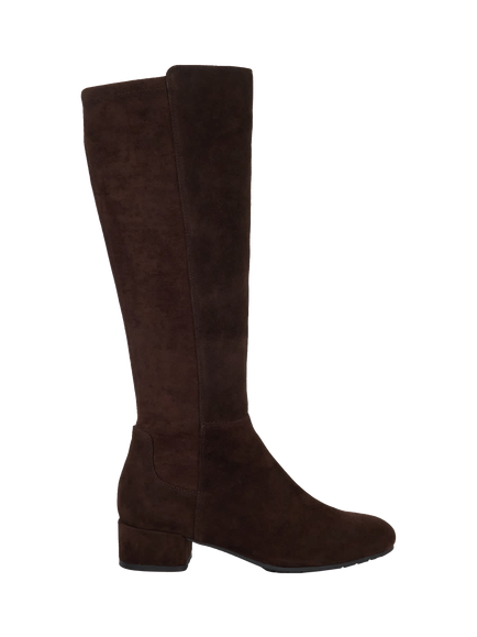 Dune London Tayla Suede Knee High Boots, Brown