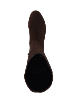 Dune London Tayla Suede Knee High Boots - view 2, Brown