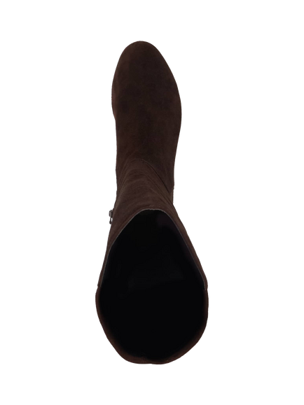 Dune London Tayla Suede Knee High Boots - view 2, Brown