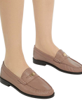 Dune London Gilmour Leather Loafers, Taupe