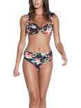 Panos Emporio Magnolia Medea Bikini Top, Black/Multi