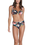 Panos Emporio Magnolia Chara Bikini Bottoms, Black/Multi