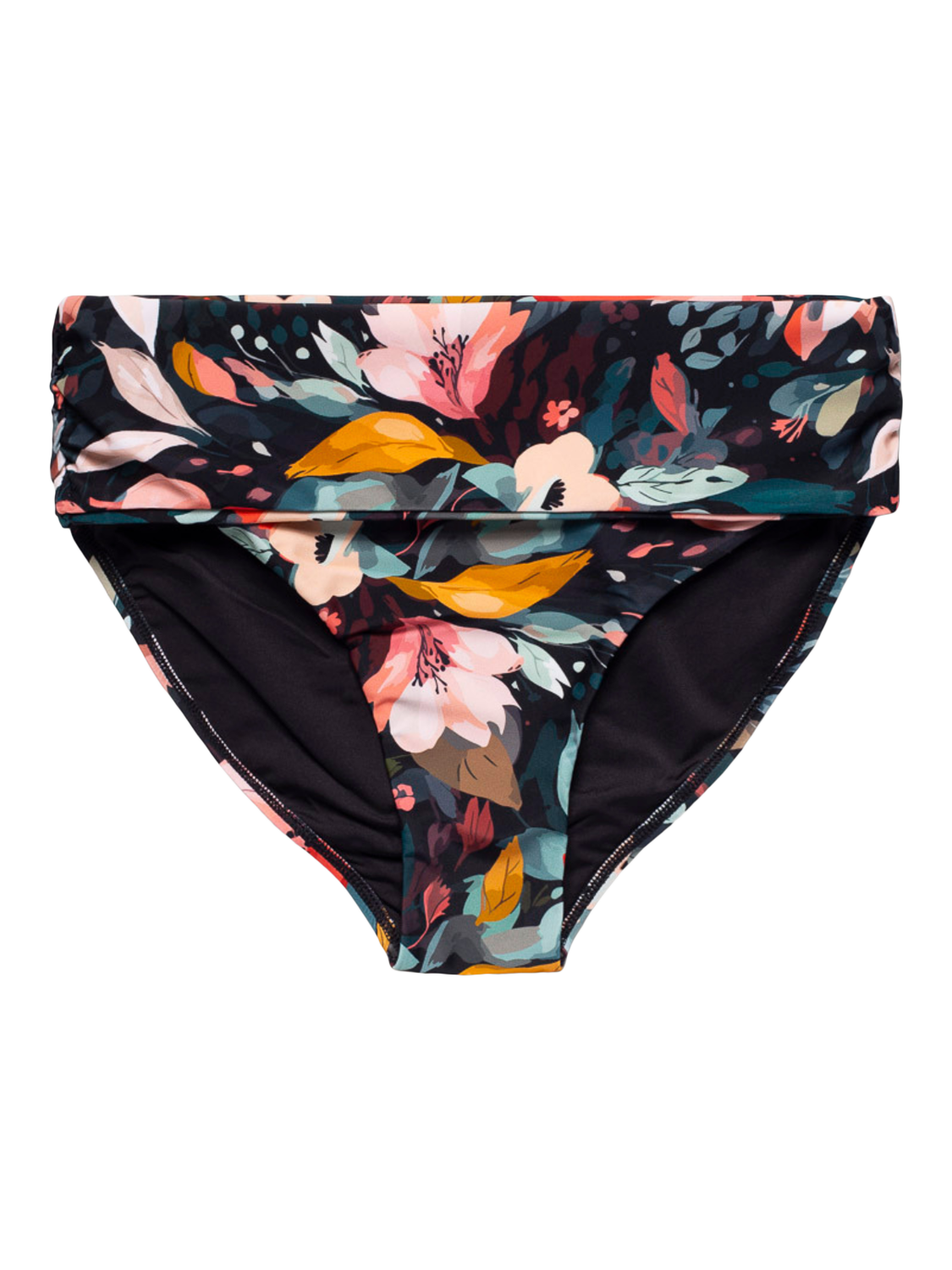Product image 3 of 5, which shows Panos Emporio Magnolia Chara Bikini Bottoms, Black/Multi, 8