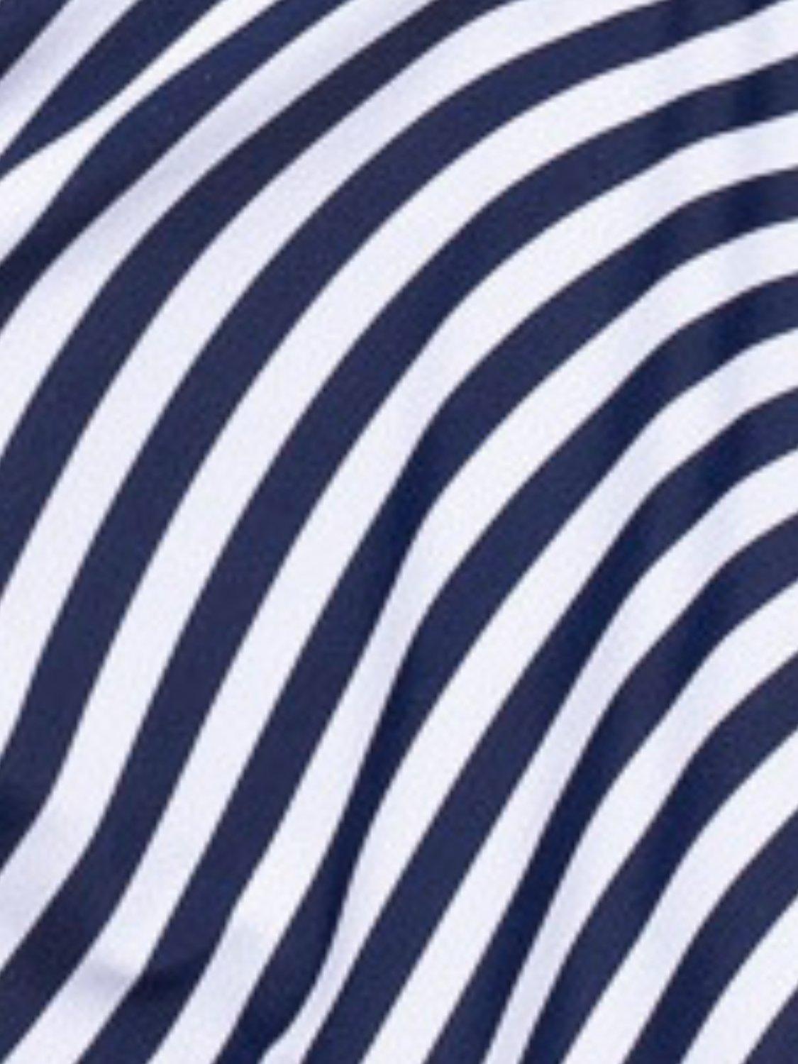 Product image 5 of 5, which shows Panos Emporio Wave Niovi Swimsuit, Navy/White, 8