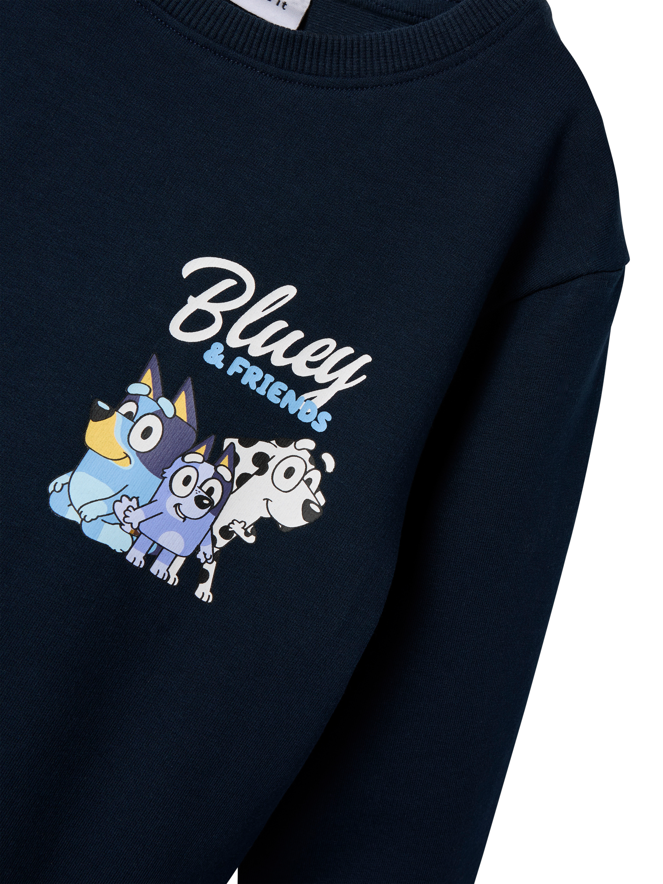 Product image 3 of 3, which shows NAME IT Kids' Bluey Sweatshirt, Dark Sapphire, 18-24 months
