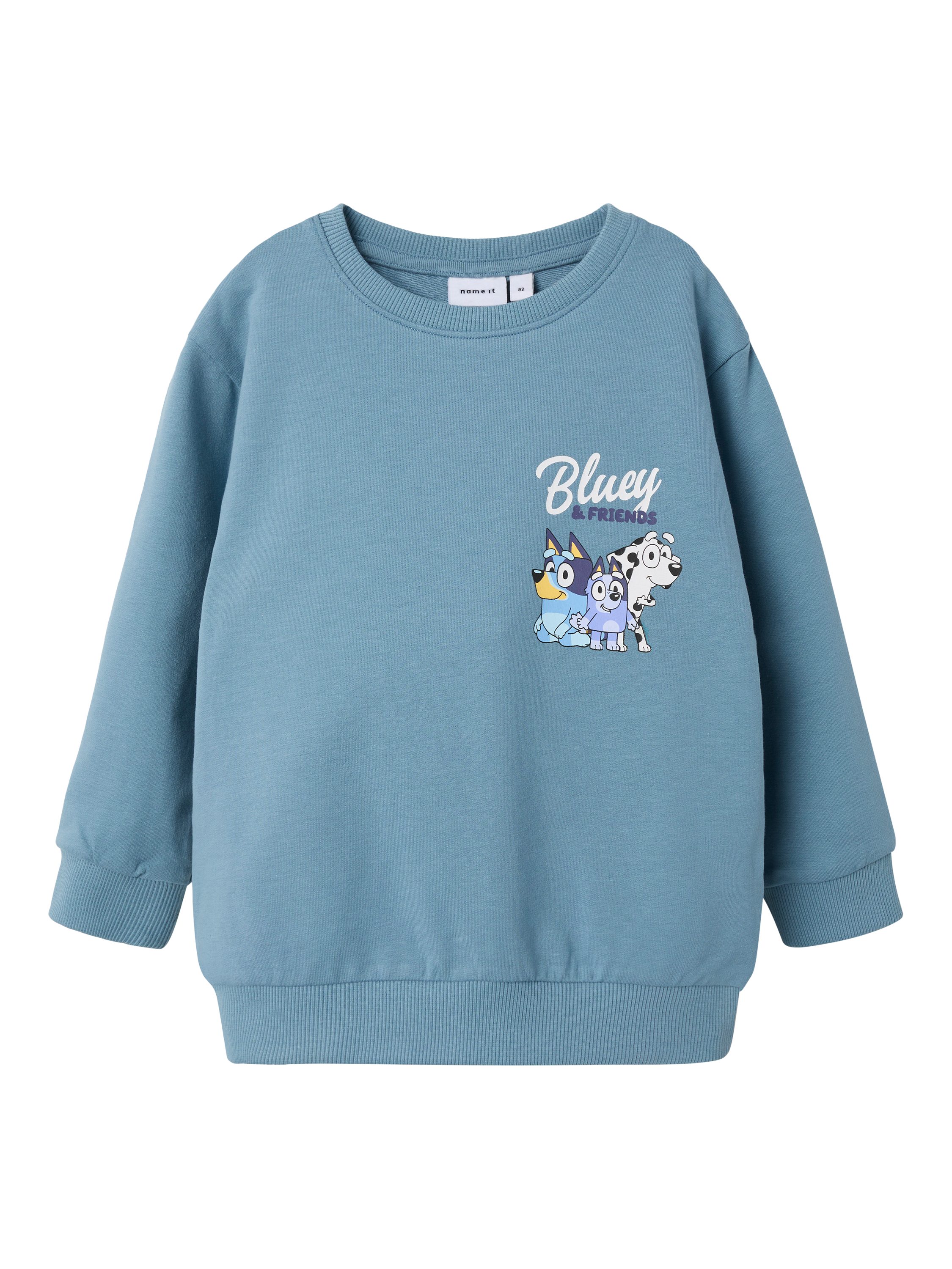 Product image 1 of 3, which shows NAME IT Kids' Bluey Sweatshirt, Spring Lake, 18-24 months