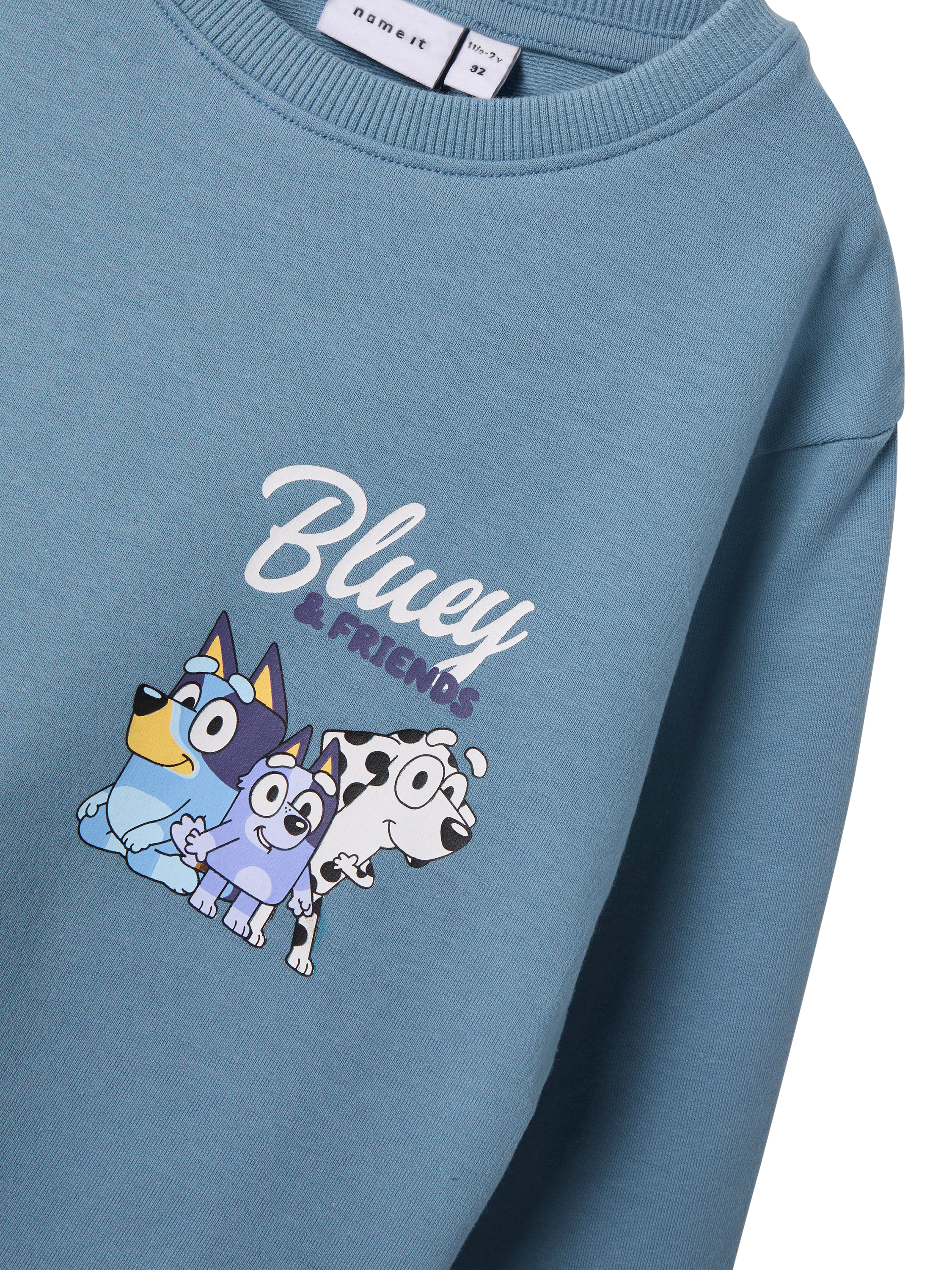Product image 3 of 3, which shows NAME IT Kids' Bluey Sweatshirt, Spring Lake, 18-24 months