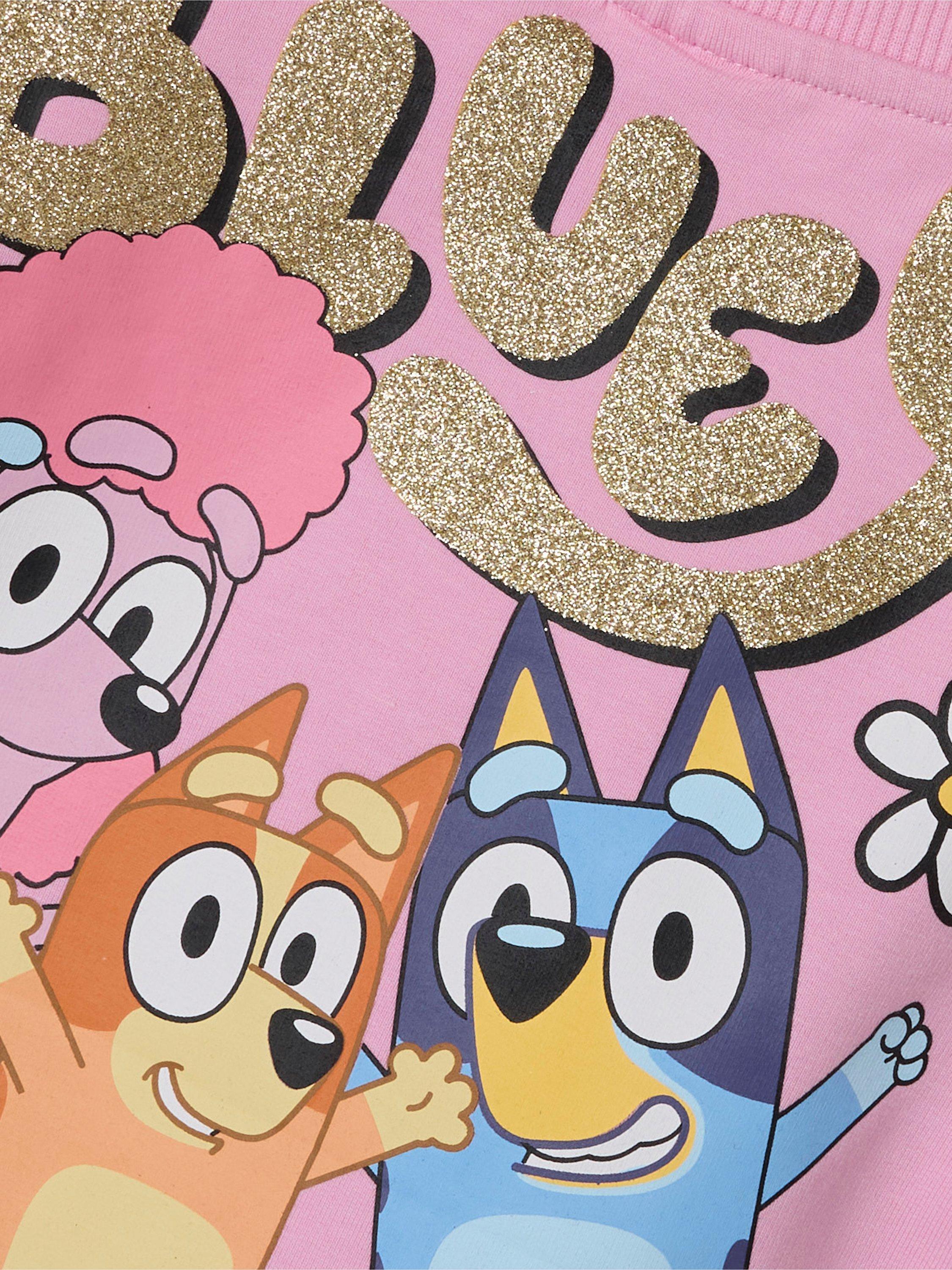 Product image 3 of 3, which shows NAME IT Kids' Bluey Sweatshirt, Pink Frosting, 4 years