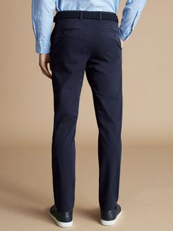 Charles Tyrwhitt Classic Fit Non-Iron Chino Trousers, French Navy - view 2, French Navy