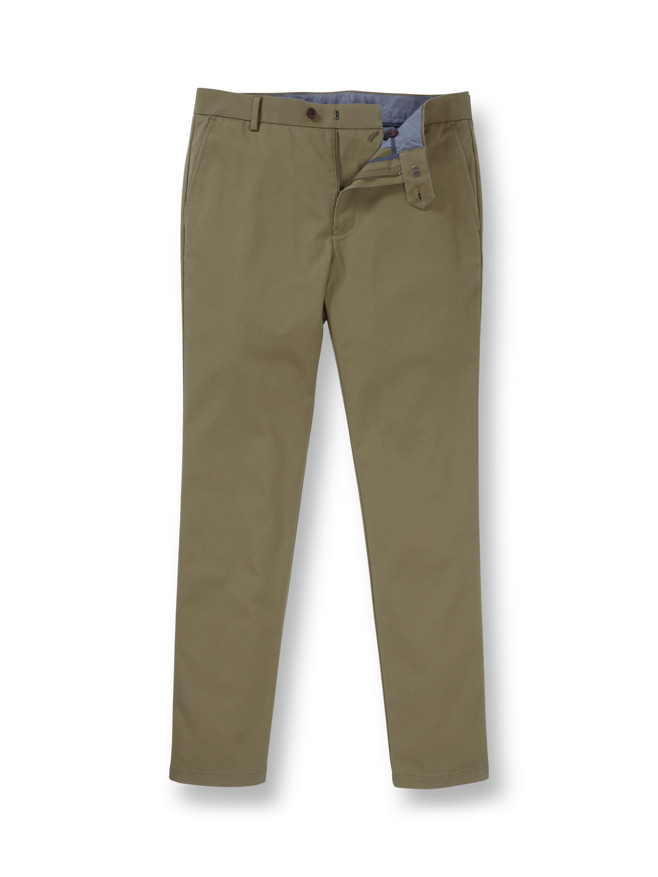 Product image 3 of 5, which shows Charles Tyrwhitt Classic Fit Non-Iron Chino Trousers, Olive Green, 32R