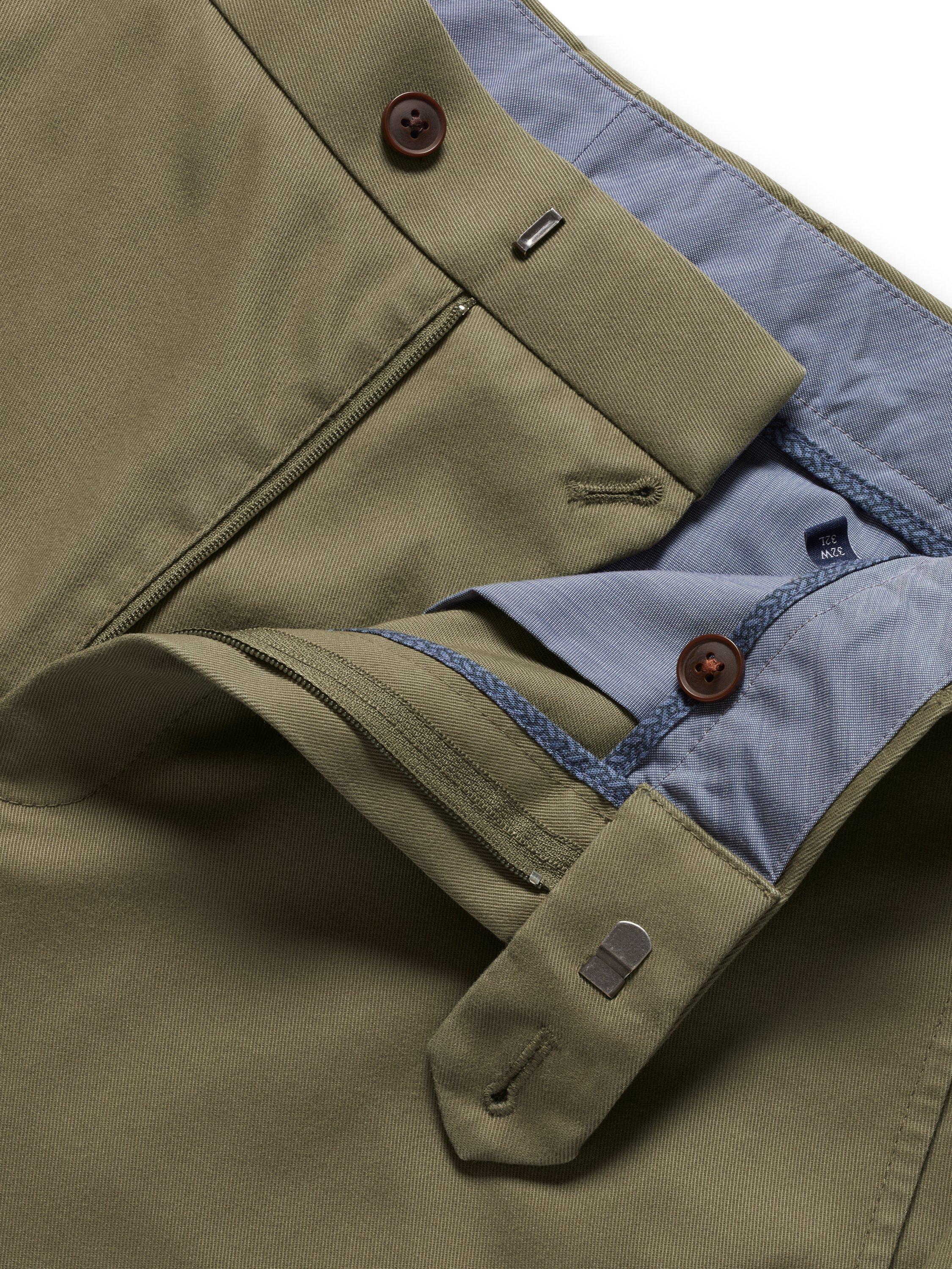 Product image 4 of 5, which shows Charles Tyrwhitt Classic Fit Non-Iron Chino Trousers, Olive Green, 32R
