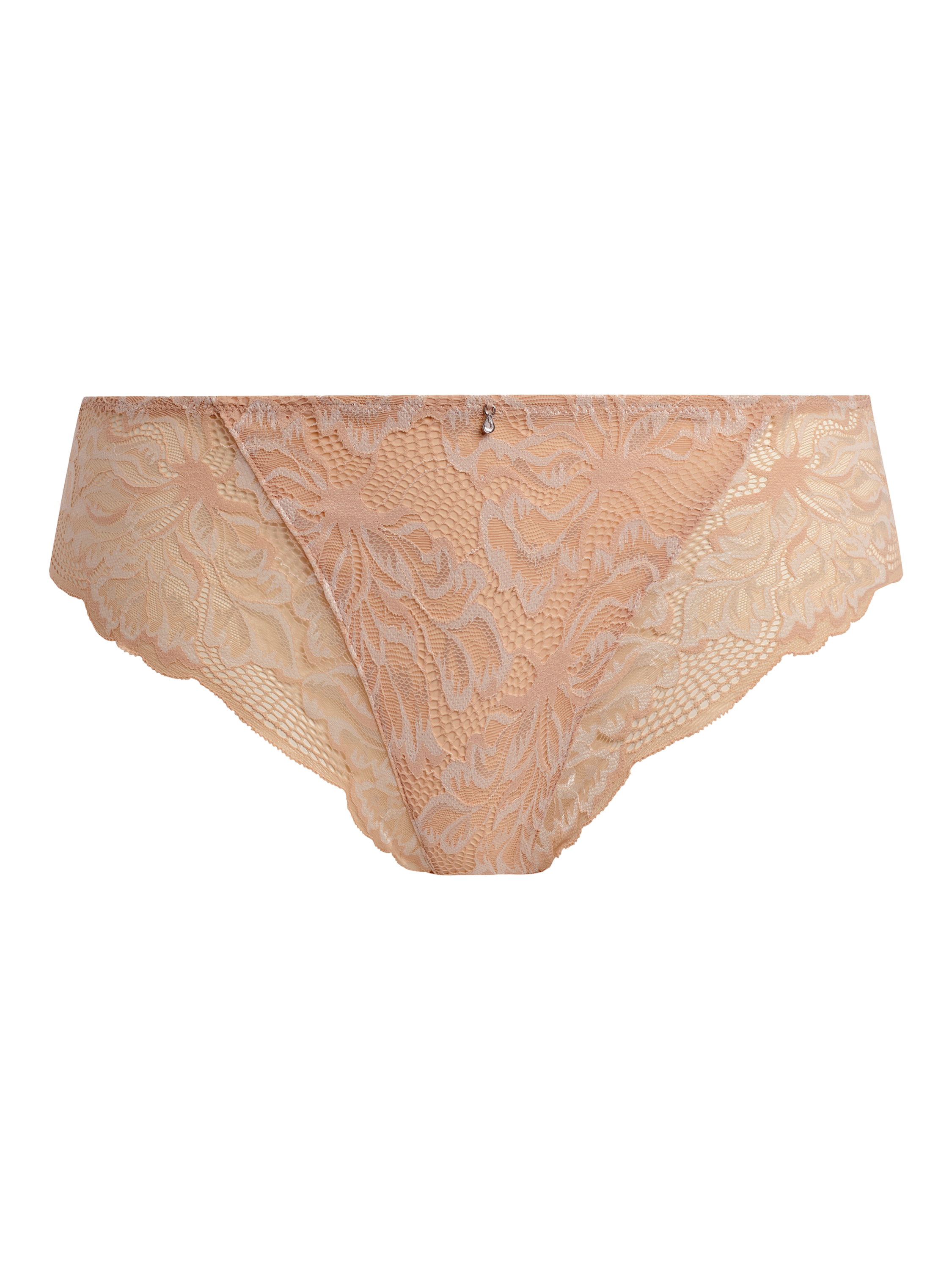 Product image 6 of 6, which shows Fantasie Emmaline Lace Knickers, Natural Beige, S