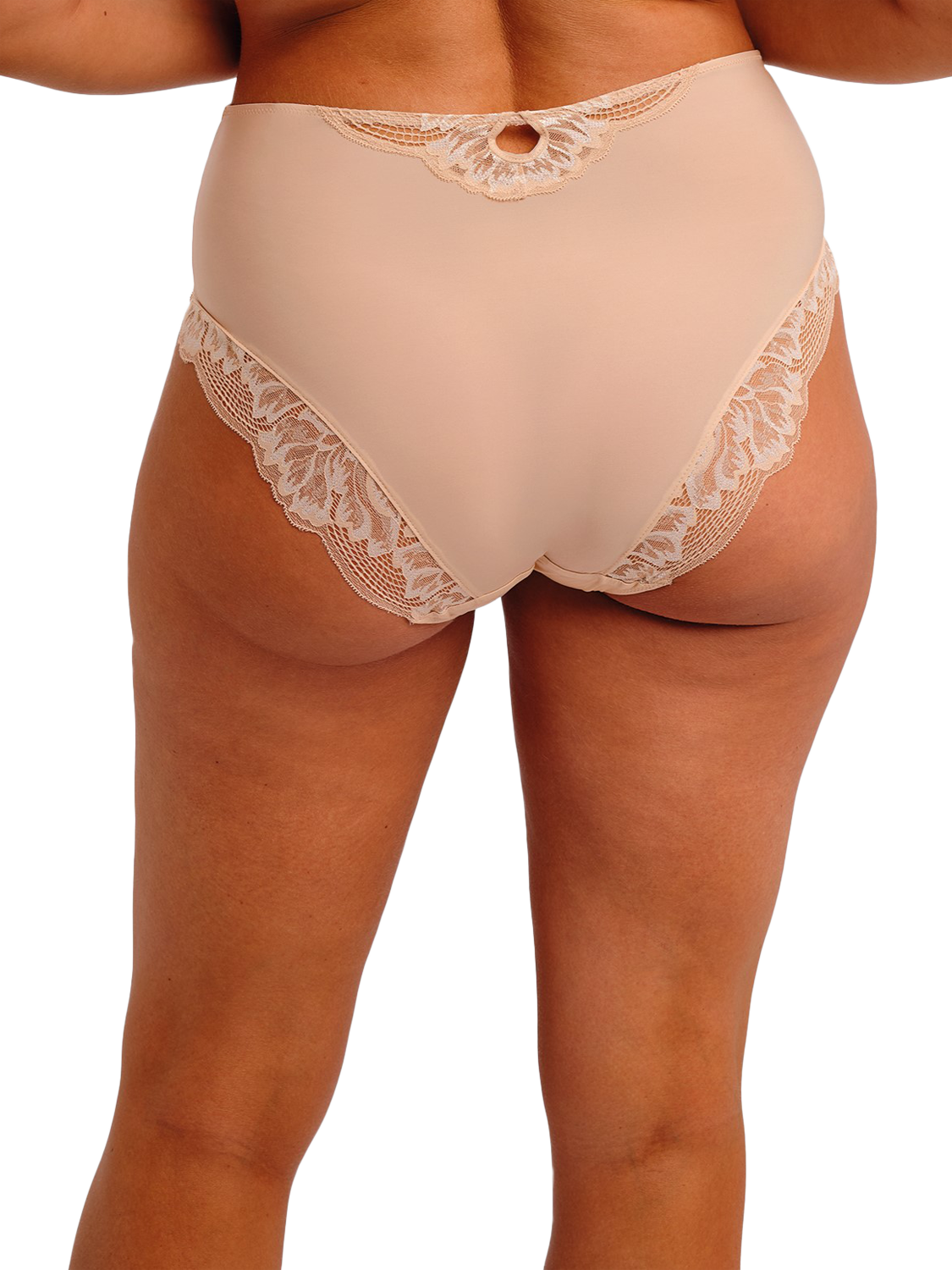 Product image 3 of 6, which shows Fantasie Emmaline Lace Knickers, Natural Beige, S