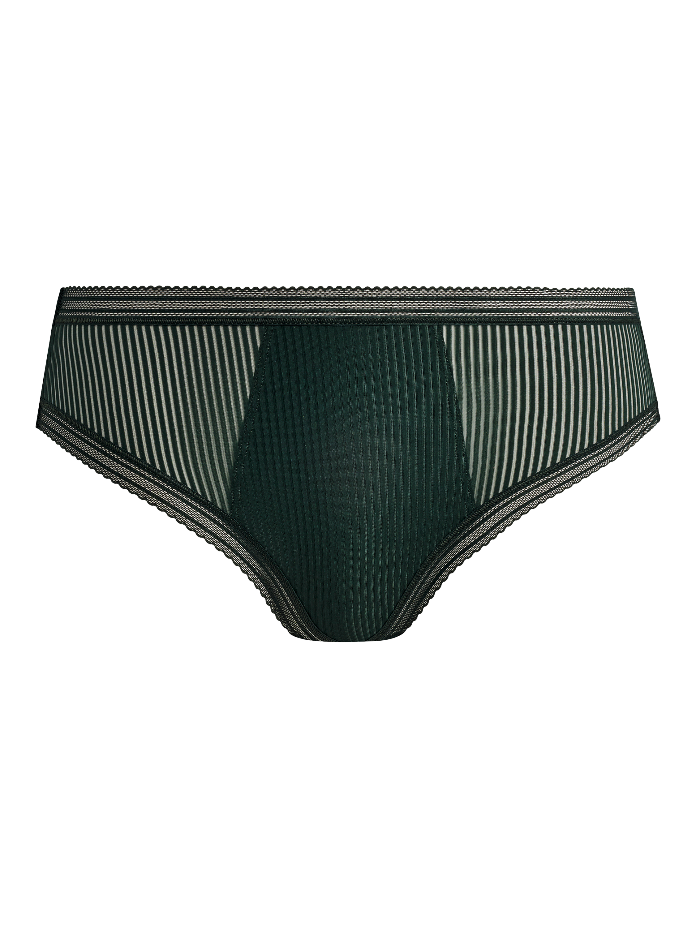 Product image 5 of 5, which shows Fantasie Fusion Jacquard Knickers, Evergreen, S