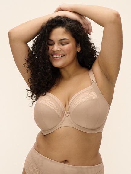 Elomi Nerina Underwired Plunge Bra, Sahara, Sahara