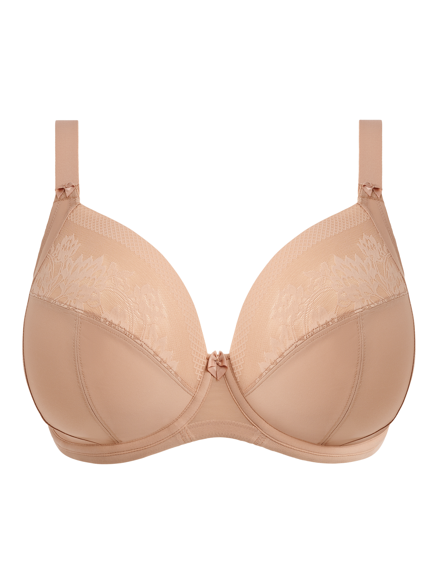 Product image 4 of 4, which shows Elomi Nerina Underwired Plunge Bra, Sahara, 34F