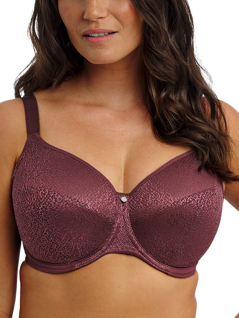 Product image 1 of 5, which shows Fantasie Demure Moulded Non-Padded Underwired Bra, Fig, 32DD