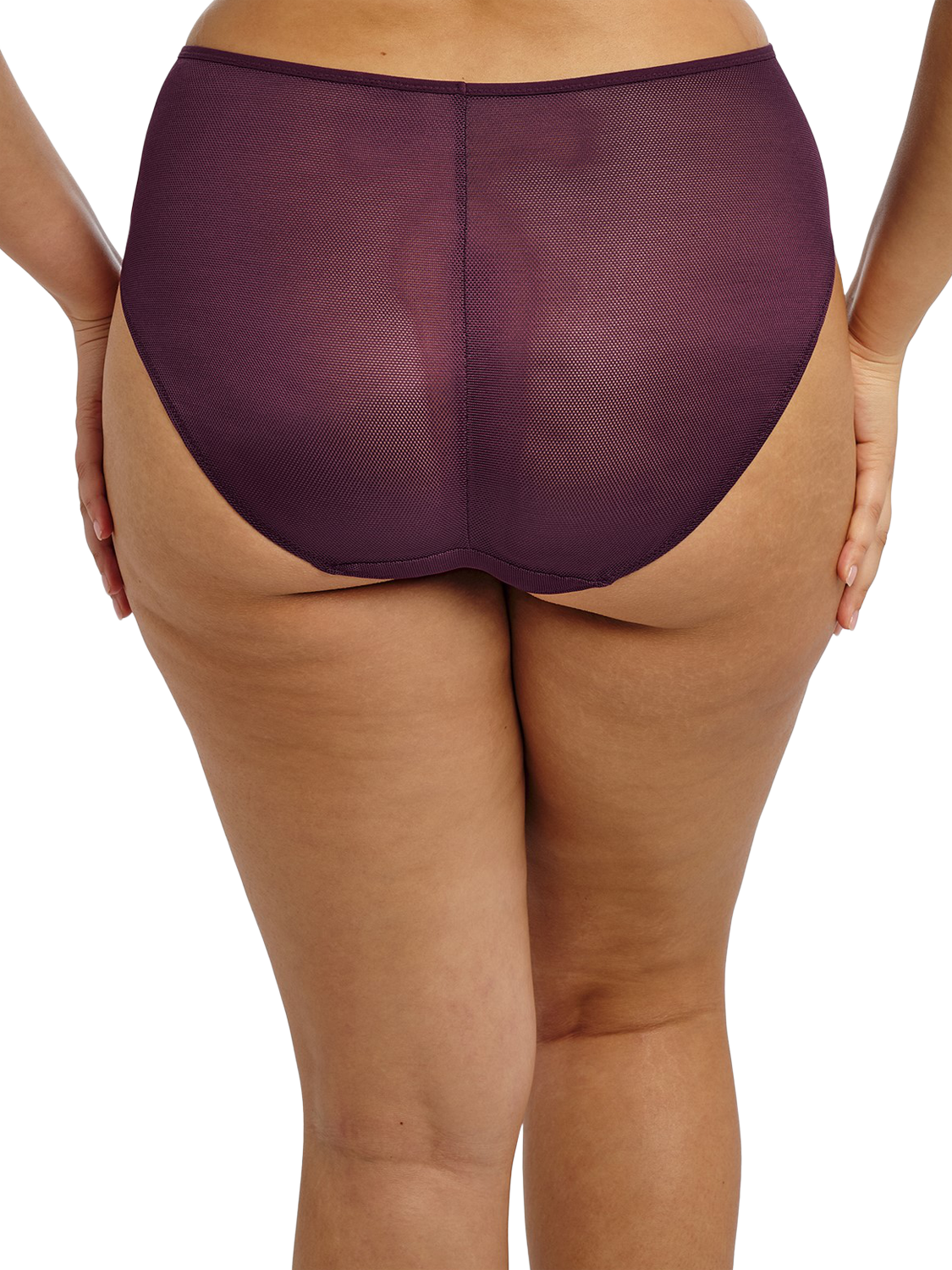 Product image 2 of 6, which shows Elomi Kintai Full Brief, Blackberry, M