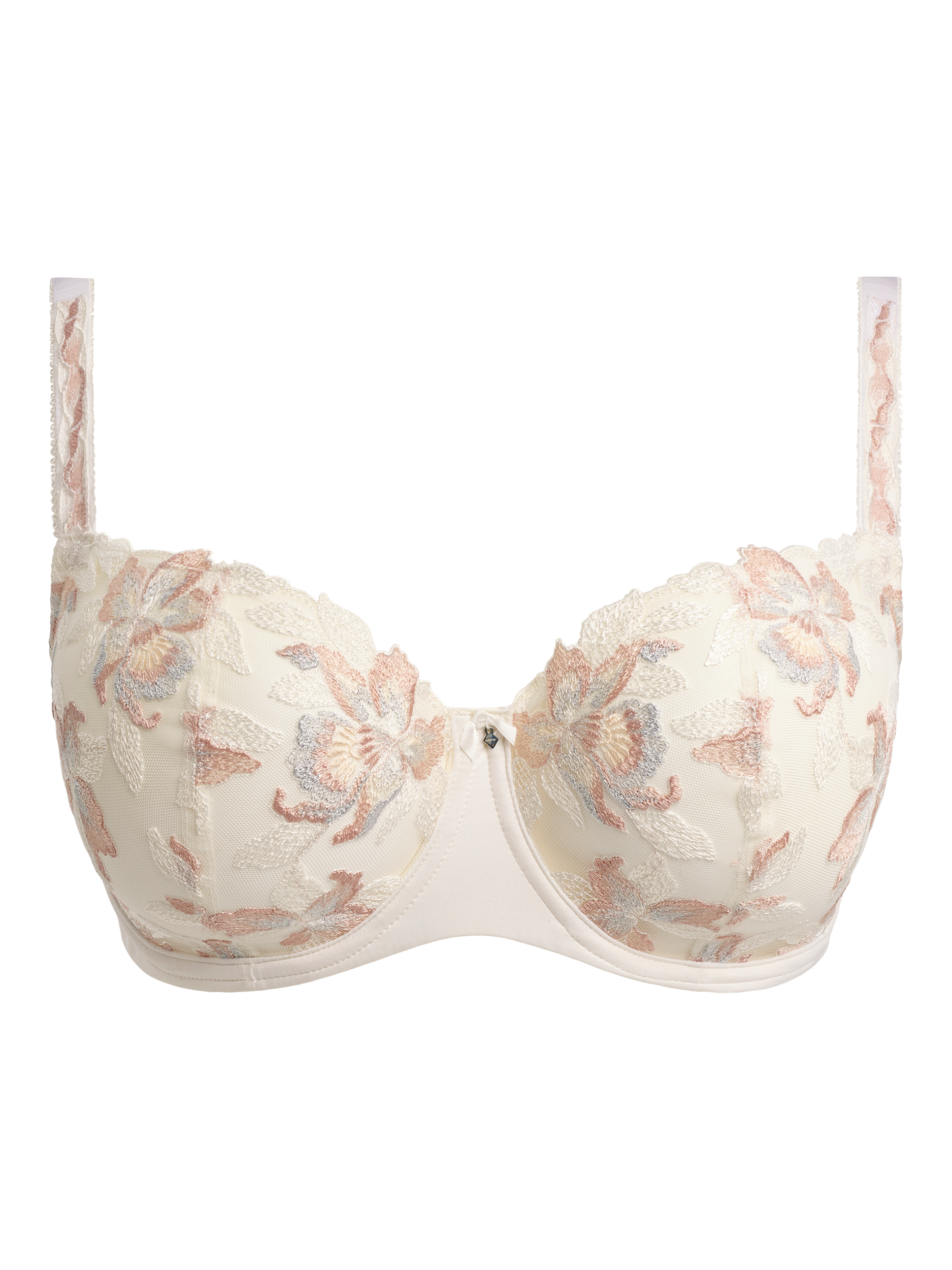 Product image 4 of 4, which shows Fantasie Magdalena Underwired Balconette Bra, Ivory, 30DD