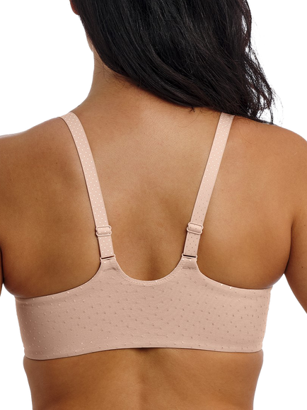 Wacoal Back Appeal Underwired Front Fastener Bra, Rose Dust - view 2, Rose Dust