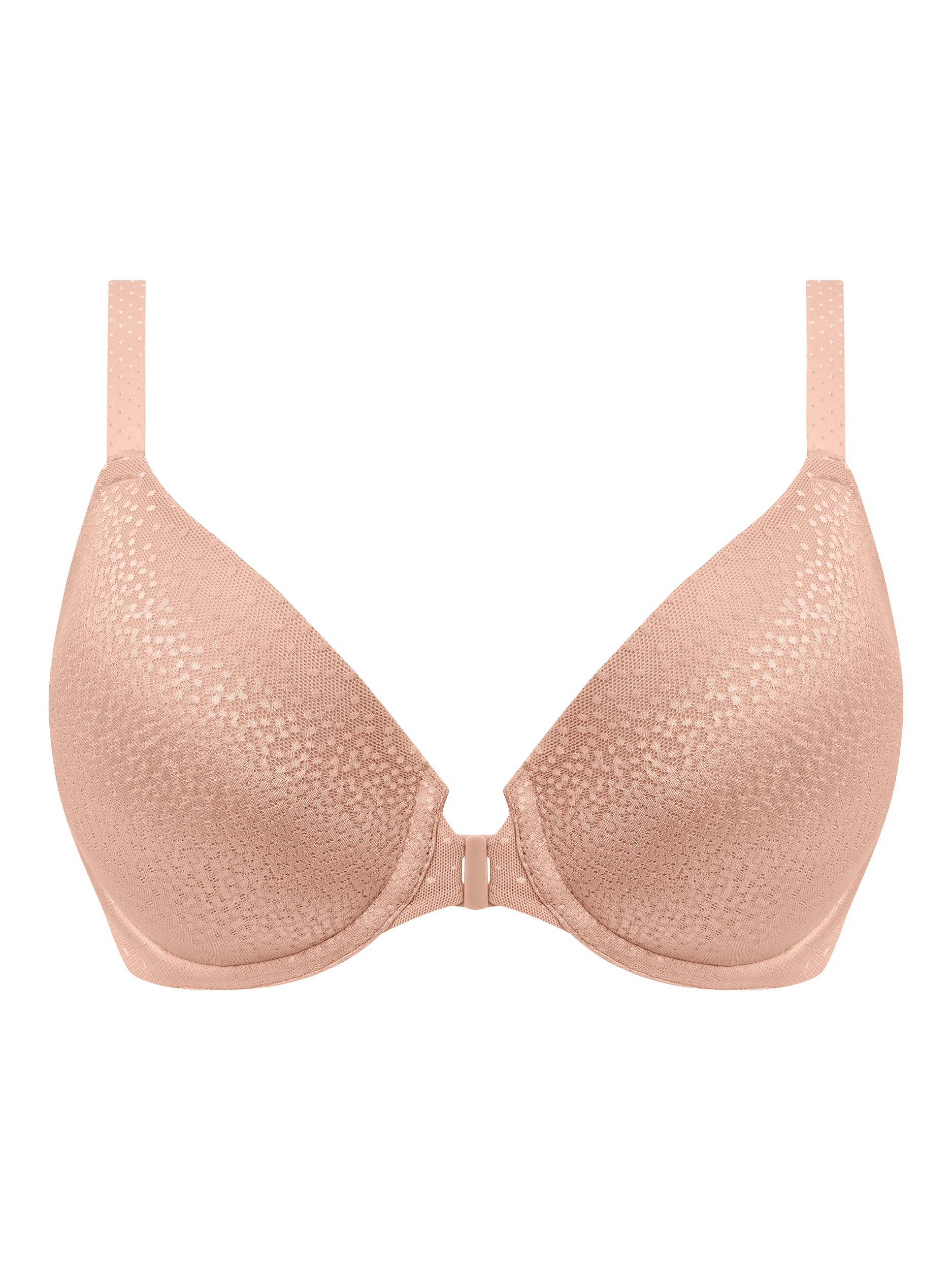 Product image 4 of 4, which shows Wacoal Back Appeal Underwired Front Fastener Bra, Rose Dust, 32D