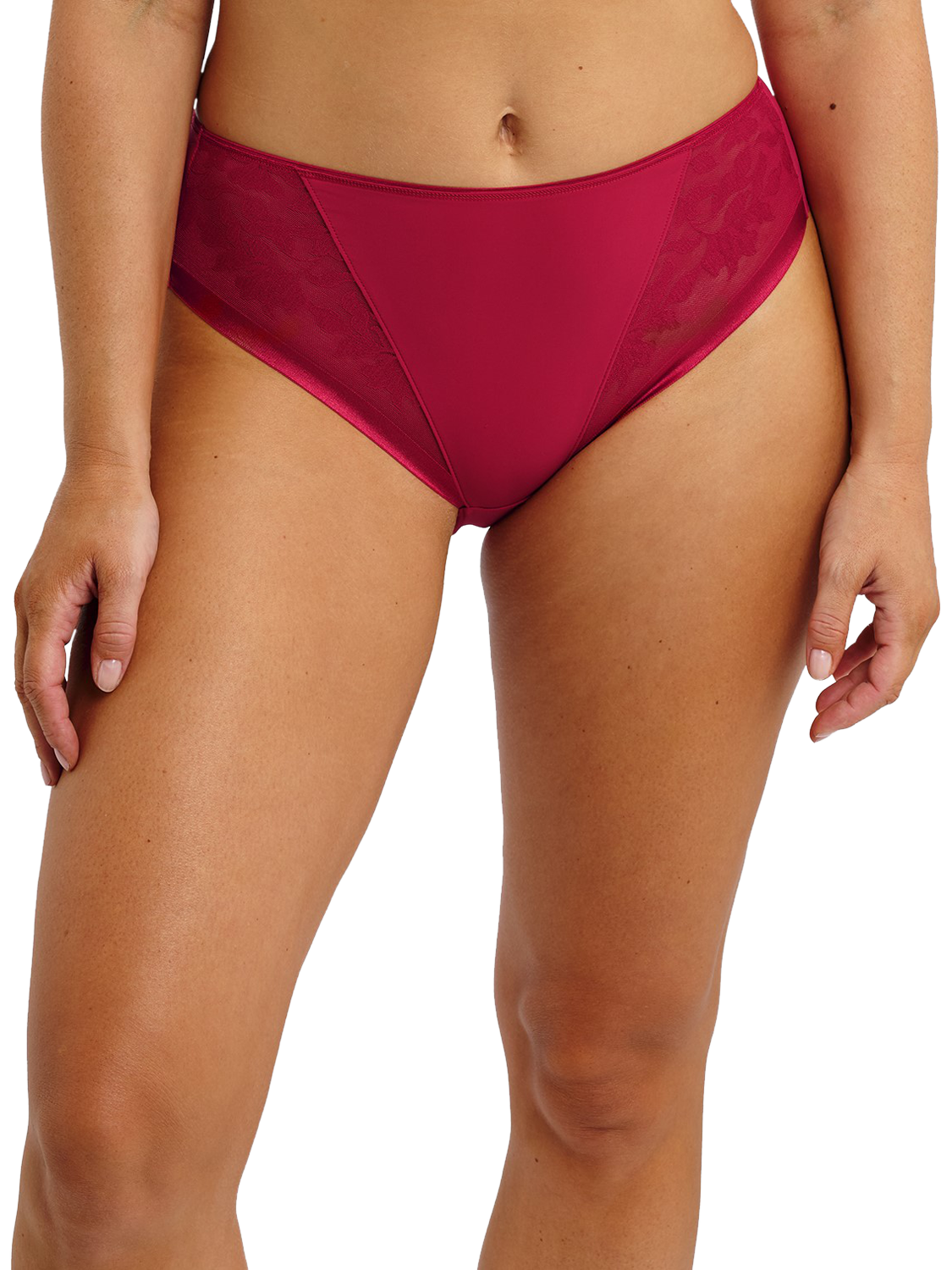 Product image 1 of 6, which shows Fantasie Illusion Knickers, Red, S