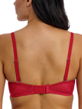 Wacoal Sensu Lace Underwired Plunge Bra, Salsa
