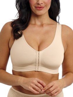 Wacoal B-Smooth Front Closure Non-Wired Post-Surgery Bralette, Nude