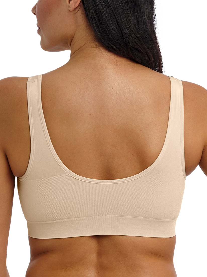 Product image 2 of 3, which shows Wacoal B-Smooth Front Closure Non-Wired Post-Surgery Bralette, Nude, 34
