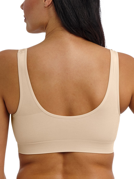Wacoal B-Smooth Front Closure Non-Wired Post-Surgery Bralette - view 2, Nude