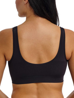 Wacoal B-Smooth Front Closure Non-Wired Post-Surgery Bralette - view 2, Black