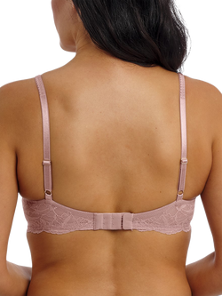 Wacoal Vivid Attraction Underwired Balcony Bra, Woodrose - view 2, Woodrose